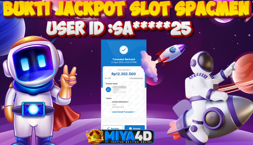 MIYA4D - Bukti JP SPACMEN 12,300,000. Member SA*****25