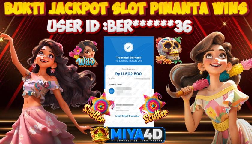 MIYA4D - Bukti JP PINANTA WINS 11.502.500 Member BER******36